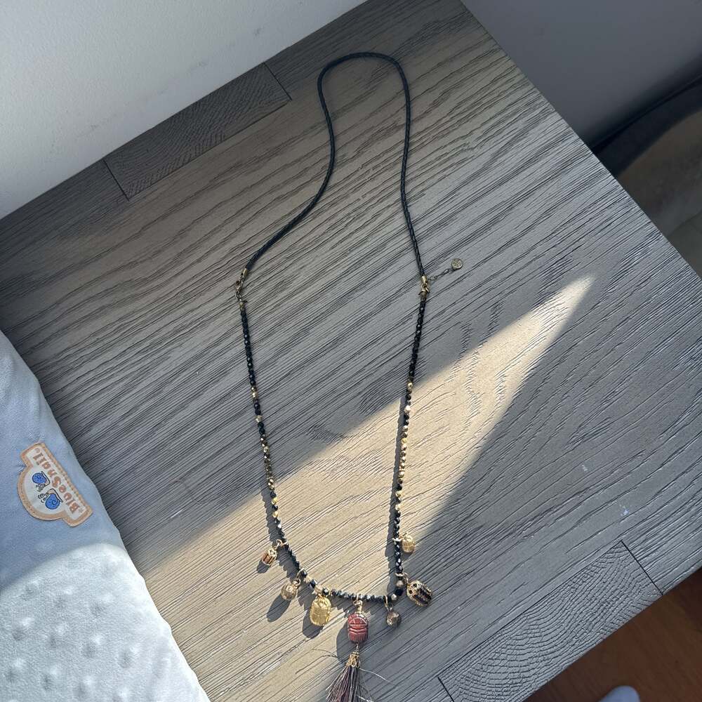 Gas Bijoux Beetle Charm Necklace